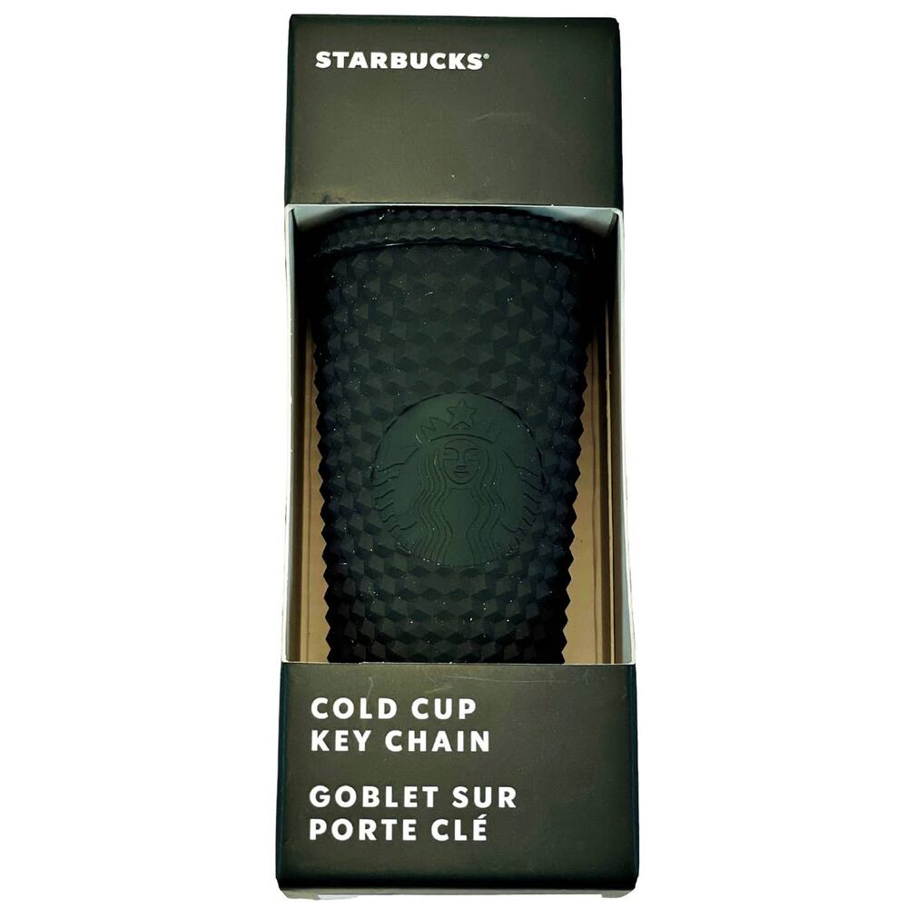 Starbucks 2022 Mini Studded Tumbler Dark Green Cold Cup Key Chain Ornament